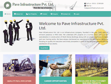 Tablet Screenshot of paveinfrastructure.com